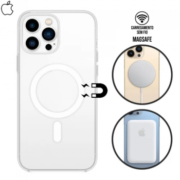 Capa iPhone 15 Pro - TPU Magsafe Transparente