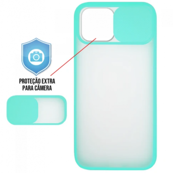 Capa para iPhone 12 Mini - Cam Protector Azul Claro