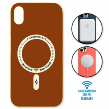 Capa iPhone XR - Padrão Magsafe Coral