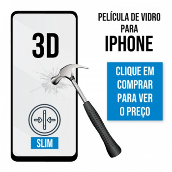 Película de Vidro Slim 3D para iPhone 17 Preta
