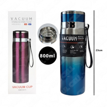 Garrafa Termica em Inox 800ml (BM-P1352) - Azul