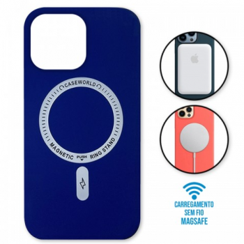 Capa iPhone 11 Pro - Padrão Magsafe Azul Marinho