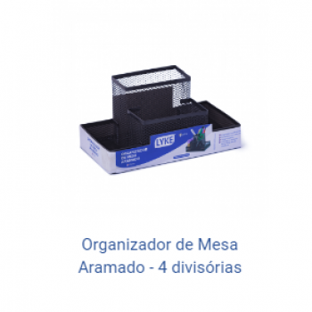 ORGANIZADOR DE MESA ARAMADO - (4 EM 1) P