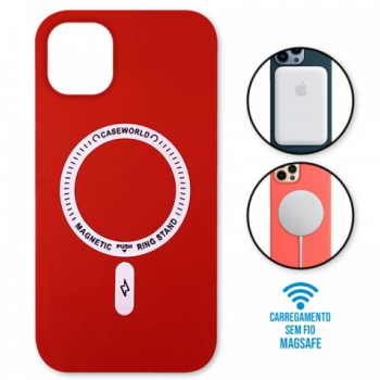 Capa iPhone 11 Pro - Padrão Magsafe Vermelha