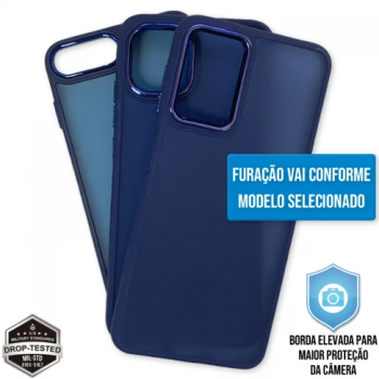 Capa iPhone 13 Pro Max - Clear Case Fosca Navy Blue