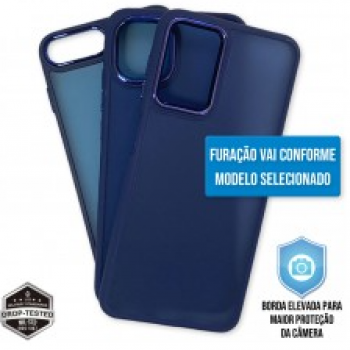 Capa iPhone 15 Plus - Clear Case Fosca Navy Blue