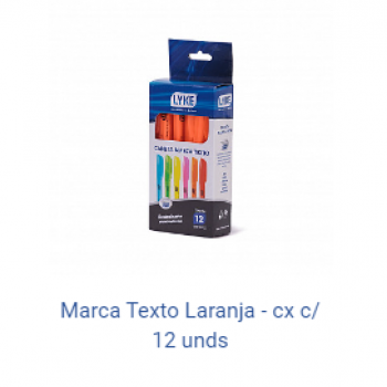MARCA TEXTO LARANJA Unidade