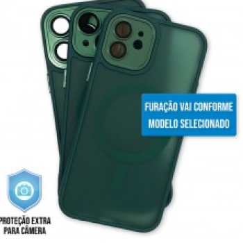 Capa iPhone 14 Pro Max - Clear Case Fosca Magsafe Cangling Green