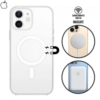Capa iPhone 12 e 12 Pro - TPU Magsafe Transparente