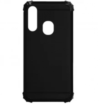 Capa Samsung Galaxy A20s - Emborrachada Antishock Preta