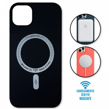 Capa iPhone 11 Pro Max - Padrão Magsafe Preta