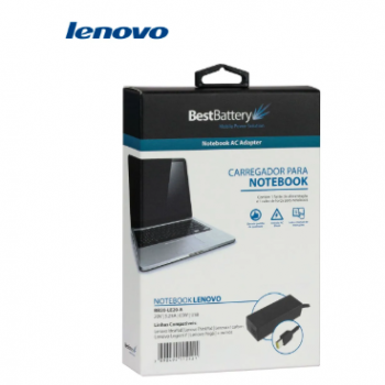 FON NOT LENOVO 20V 3.25A 65W PINO RETANG - Designado para Lenovo 20V 90W Nr Serie: 5477615 / 5478494 / 5478496 / 5478498