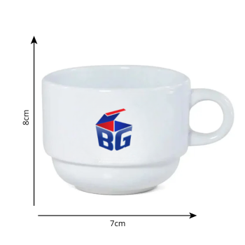 Caneca Cerâmica Torre OFF White 200ml
