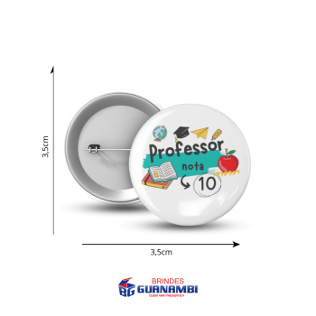 Button Alfinete 3,5cm kIT10