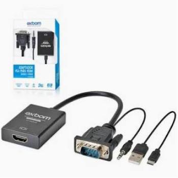 Conversor de VGA para HDMI CC-VHA30 - Exbom