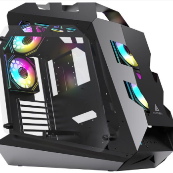 Gabinete Gamer Acegeek Vortex, Mid-Tower, Lateral de Vidro, Preto, AG-VORTEX-BK