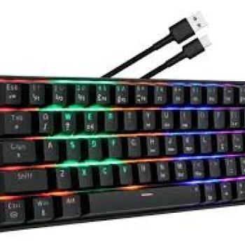 Teclado Gamer Mecânico USB RGB - Knup TC MECANICO 60% KP-TE152
