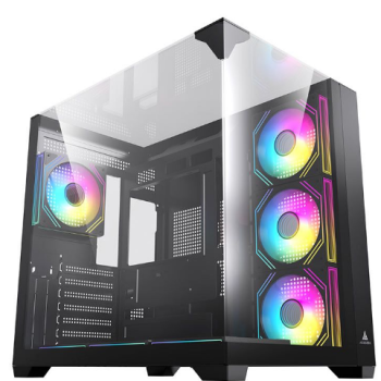 Gabinete Gamer Acegeek Viewmax, Mid-Tower, Lateral de Vidro, Preto, AG-VIEWMAX-BK