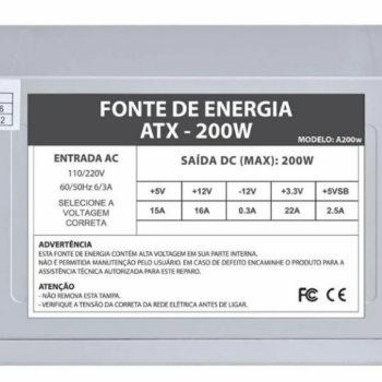 FONTE ATX 200W VKOEM