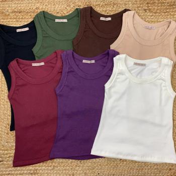 regata canelada color - madame chica