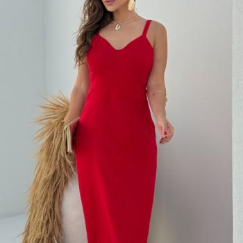 vestido lua - vermelho - M - Isamiss