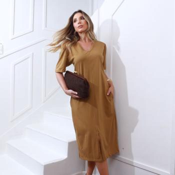 vestido izabel - P - cinza - madame chica