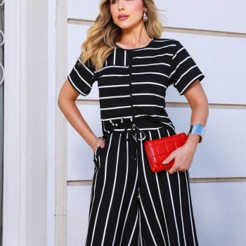 conjunto cristiane - listrado - P - madame chica