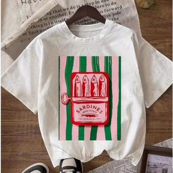 tshirt sardinha lata - branca - P - cinderela