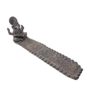 Incensario Canoa Lord Ganesha - Marrom Escuro - 9283