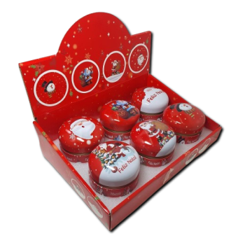 Caixa Colecionável com 6 Velas Perfumadas 8x8CM - NATAL - 193267