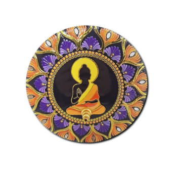 Porta Incenso Cerâmica - Mandala Buda Thailand Vitarka Mudra - MDECP - 192004