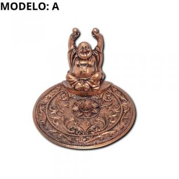 Porta Incenso Prato Bronze - Buda Feliz - 25103