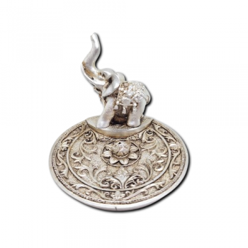 Porta Incenso Prato Prata - Elefante Adulto - 25224