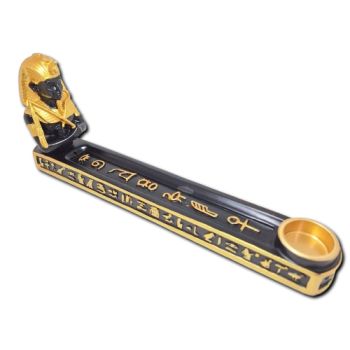 Incensario Canoa Faraó Preto - 9103