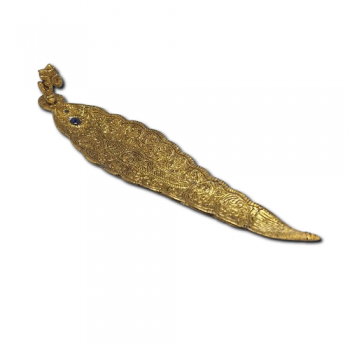 Incensario Canoa Metal Folha - OM - 381-1