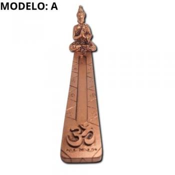 Porta Incenso Régua Bronze OM - Buda Thailand - 27200