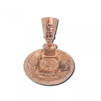 Porta Incenso Prato Bronze - Rainha Nefertiti - 35204
