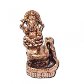 Porta Incenso Cascata Bronze - Lord Ganesha - 17732