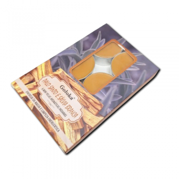 Mínis Velas Aromáticas Goloka Palo Santo e Sálvia C/6 - 14491