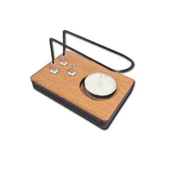 Incensario Madeira Tabaco - 0180