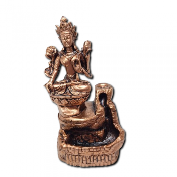 Porta Incenso Cascata Bronze - Deusa Tara - 17731