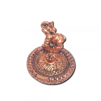 Porta Incenso Resina Prato Bronze P - Elefante - 1216