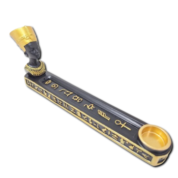 Incensario Canoa Nefertiti Preto - 9098