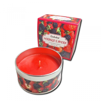 Velas Perfumadas Goloka - Morango & Amora  - 70050