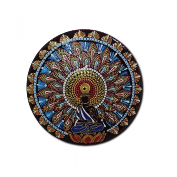 Porta Incenso Cerâmica - Mandala Buda Thailand Karana Mudra- MDECP - 192003