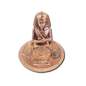 Porta Incenso Prato Bronze - Faraó Tutancâmon - 35203