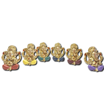 Mini Lord Ganesha 5cm Jg.C/6 Bronzeado - 3950