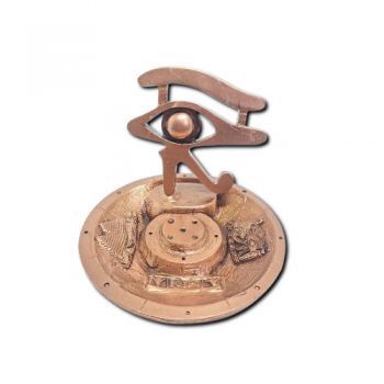 Porta Incenso Prato Bronze - Olho Que Tudo Vê - 35205