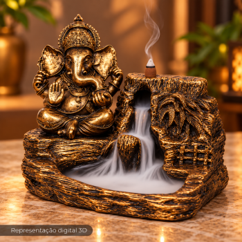 Porta Incenso Cascata LORD GANESHA