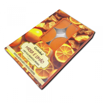 Mínis Velas Aromáticas Goloka De Mirra e Limão C/6 - 14493